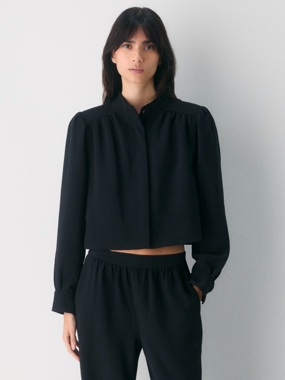 Aritzia - Wilfred Balsam Jacket - Crepette (Black) - Size 4 - NWT